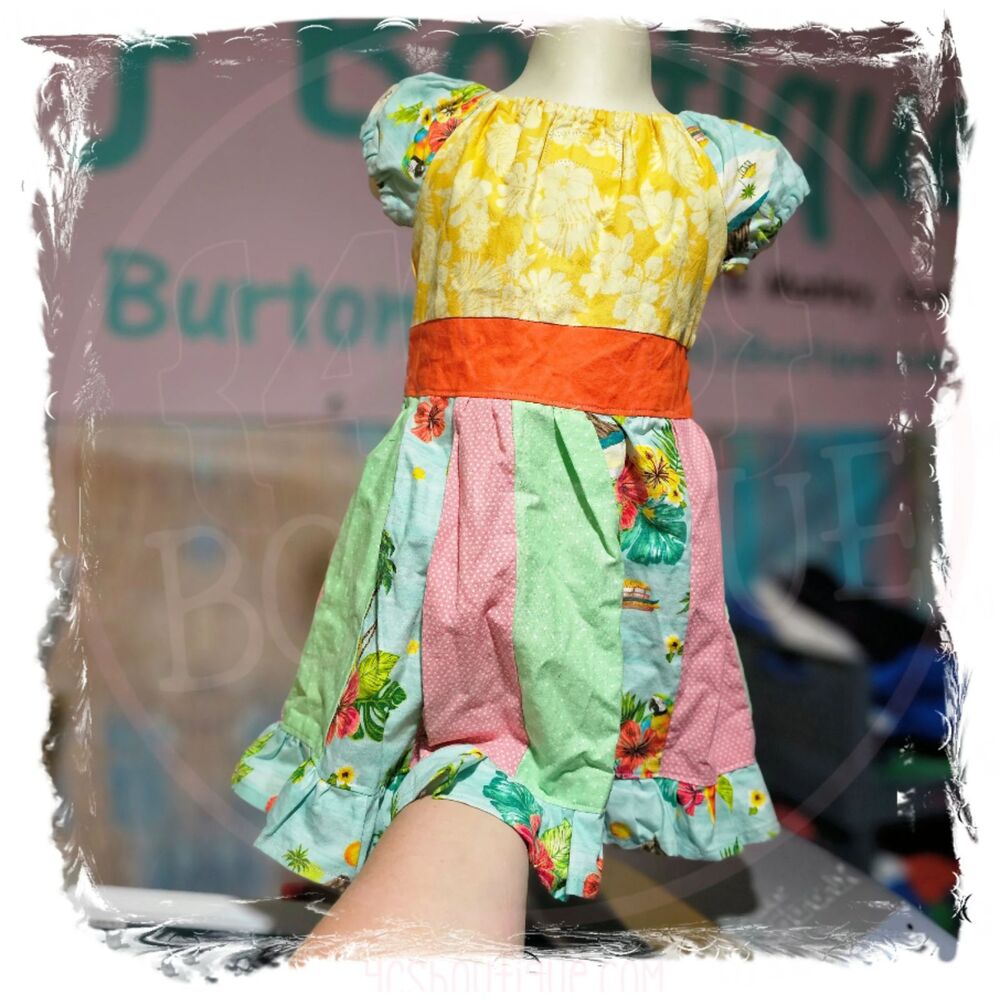 Handmade Patchwork Dress | Size 12 Months | One of a Kind Toddler Dress